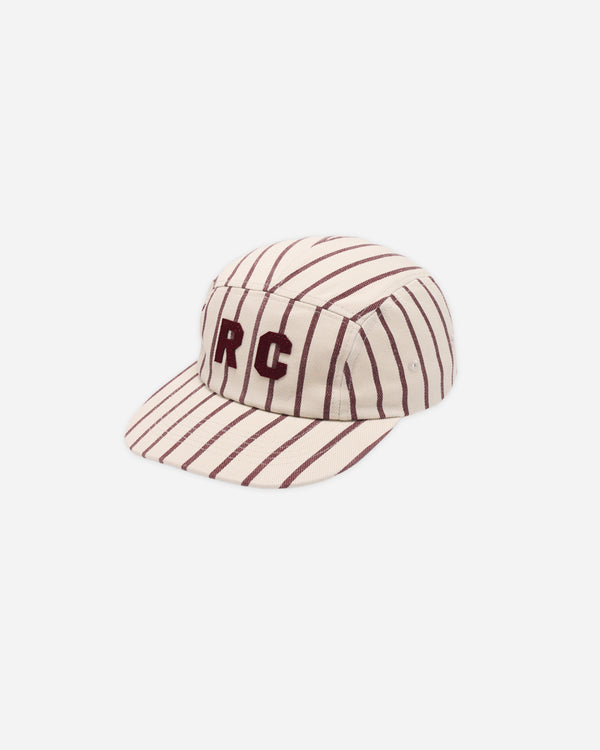 rylee cru Skater Hat Burgundy Pinstripe
