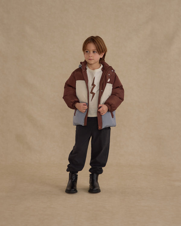 Rylee Cru Ski Puffer Jacket Brown