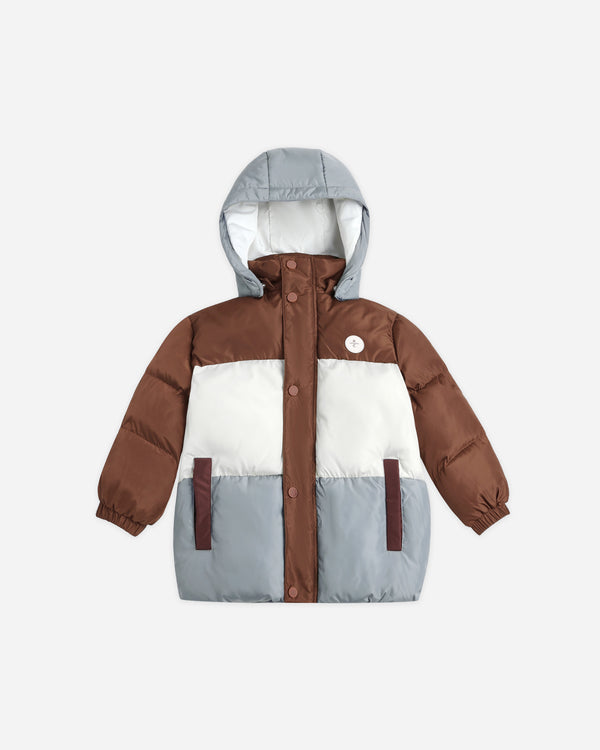 rylee cru Ski Puffer Jacket Brown