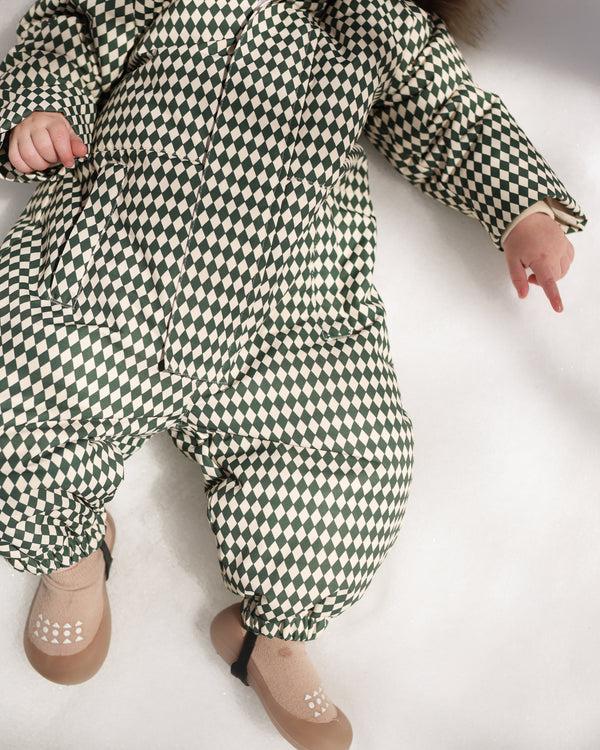Rylee Cru Ski Snowsuit Green Diamond