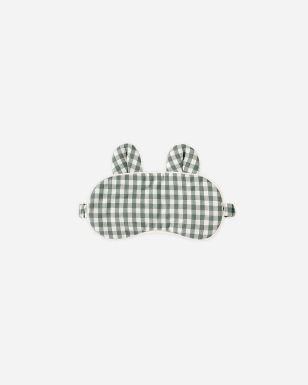 rylee cru Sleep Mask Evergreen Gingham