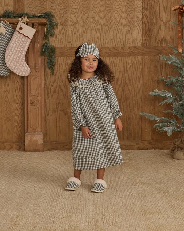 Rylee Cru Slippers Evergreen Gingham