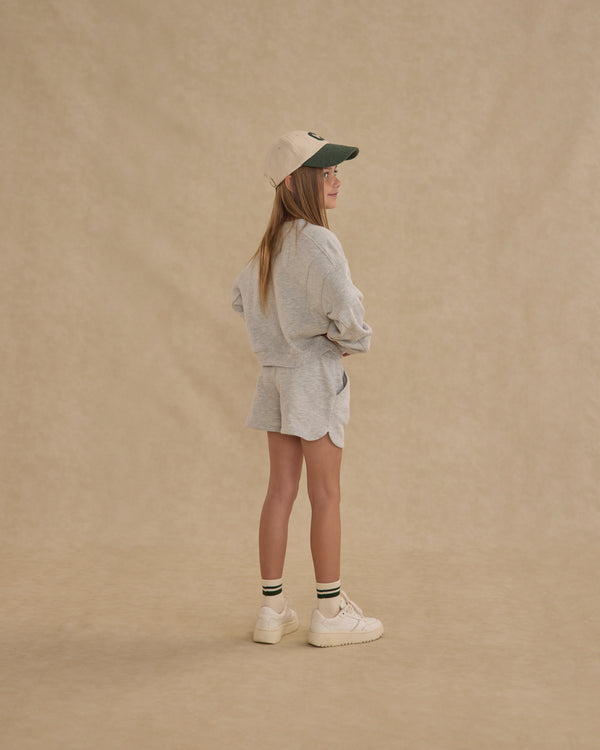 Rylee Cru Soren Sweat Short Heathered Ash
