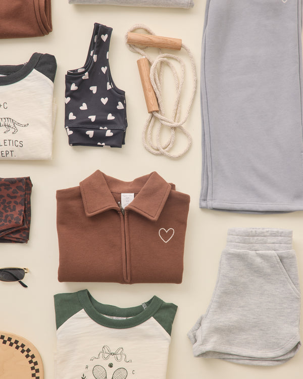 Rylee Cru Soren Sweat Short Heathered Ash