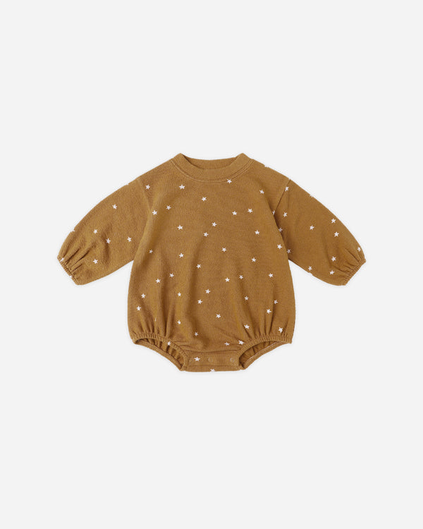 rylee cru Spongey Knit Romper Golden Stars
