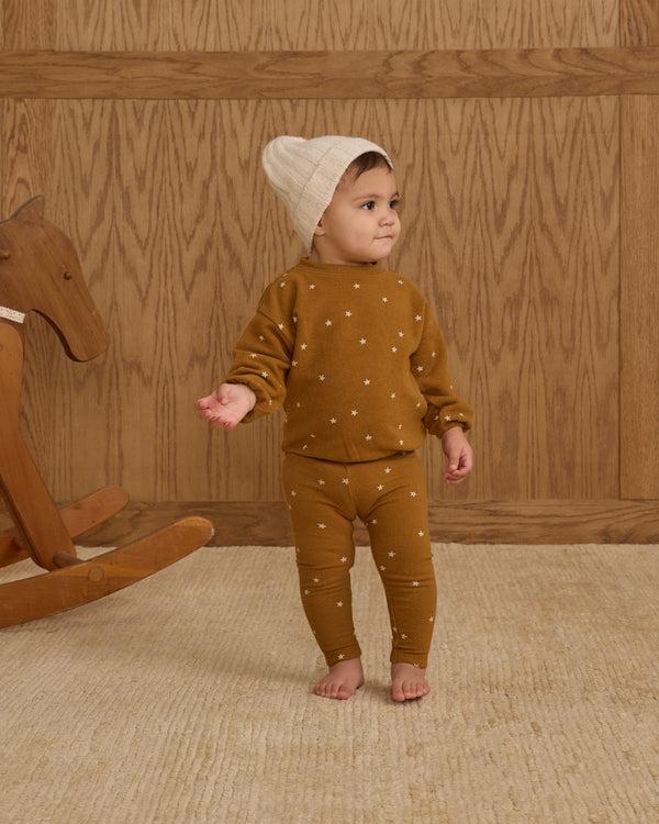 Rylee Cru Spongey Knit Set Golden Stars