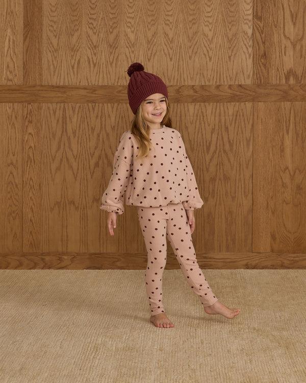 rylee Cru Spongey Knit Set Polka Dot