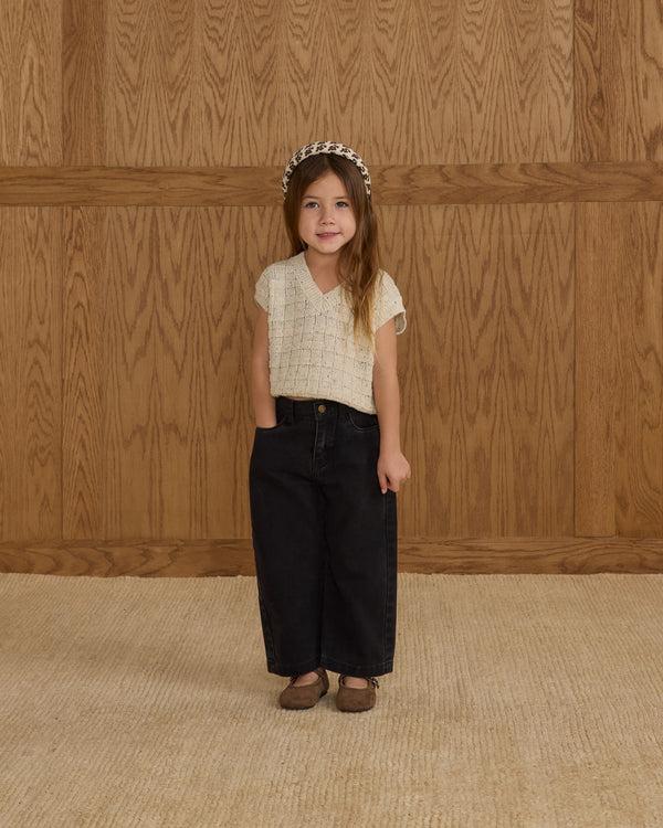 Rylee Cru Straight Leg Pant Washed Black