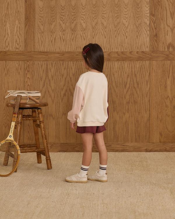 Rylee Cru Sweat Short Burgundy