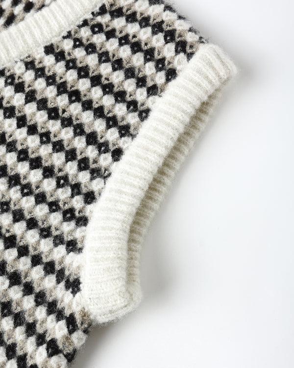 Rylee Cru Sweater Vest Black Speckle