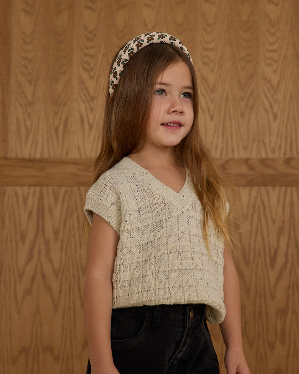 Rylee Cru Sweater Vest Oatmeal Speckle