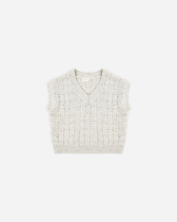 rylee cru Sweater Vest Oatmeal Speckle