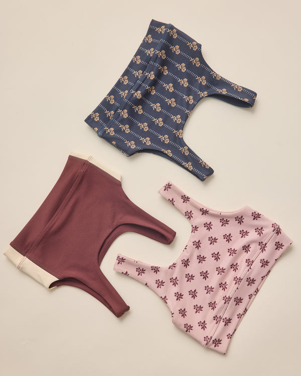 Rylee Cru Swift Sports Bra Burgundy