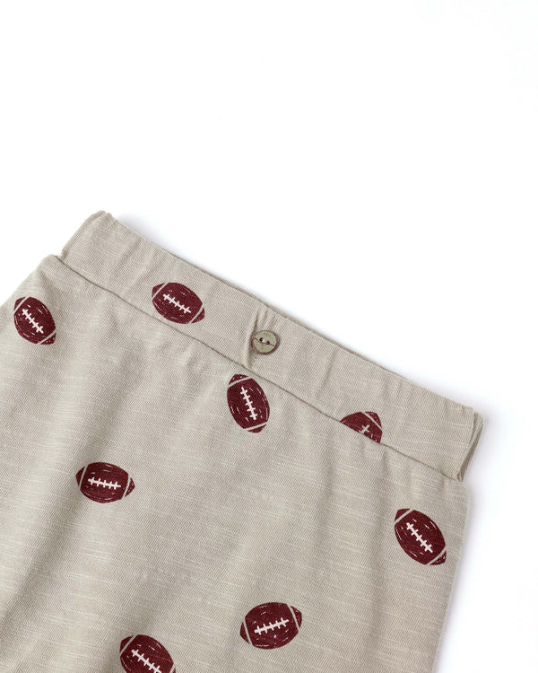 Rylee Cru Tee + Pant Set Footballs
