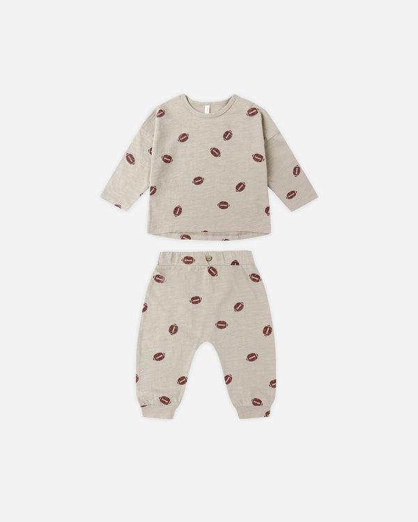 rylee cru Tee + Pant Set Footballs