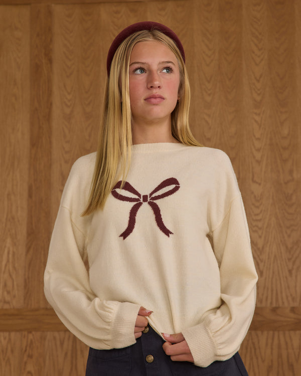 Rylee Cru Teen Aspen Sweater Bow