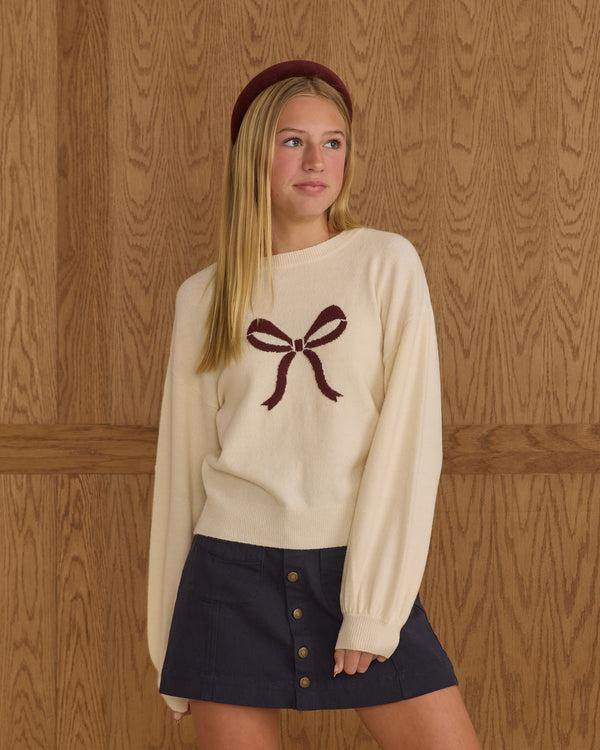 rylee cru Teen Aspen Sweater Bow