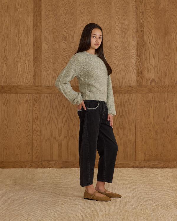 Rylee Cru Teen Aspen Sweater Pistachio Boucle