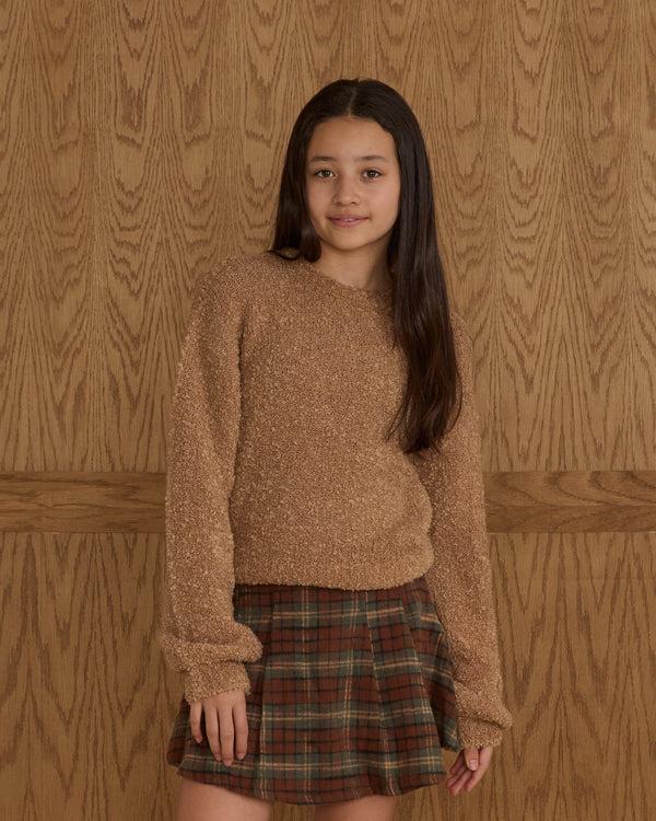 rylee cru Teen Aspen Sweater Toffee Boucle
