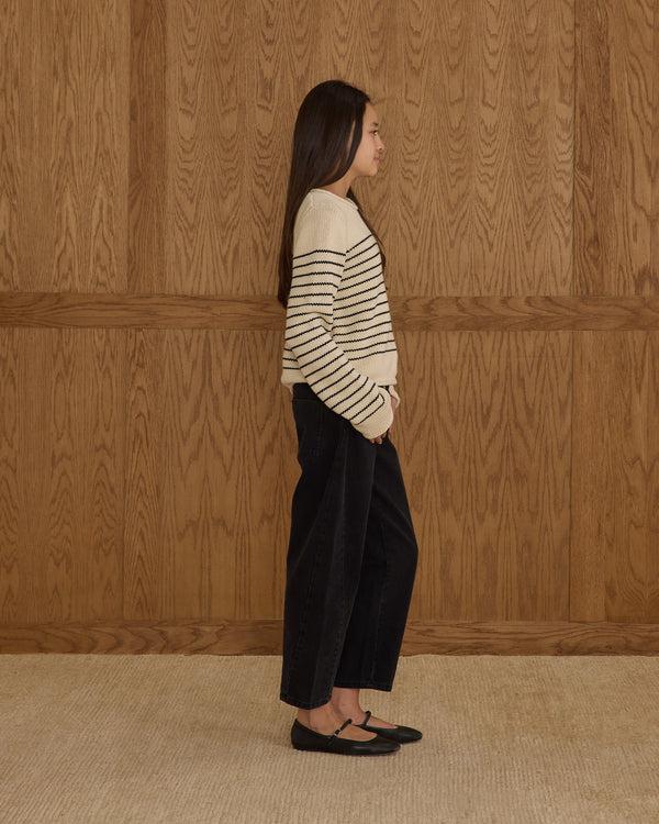 Rylee Cru Teen Barrel Pant Washed Black