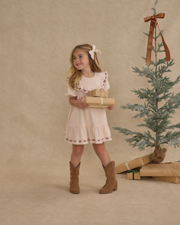 Rylee Cru Teen Bow Petal Gingham