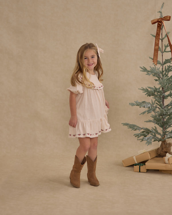 Rylee Cru Teen Bow Petal Gingham