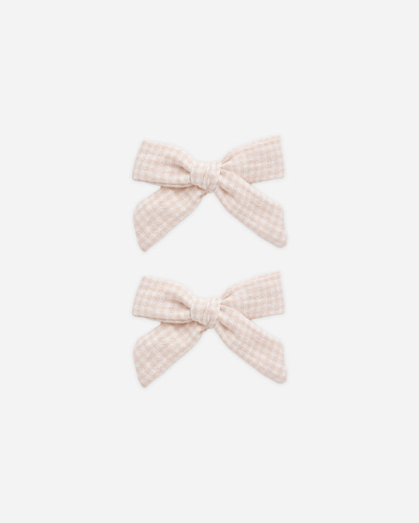 rylee cru Teen Bows Set Of 2 Petal Gingham