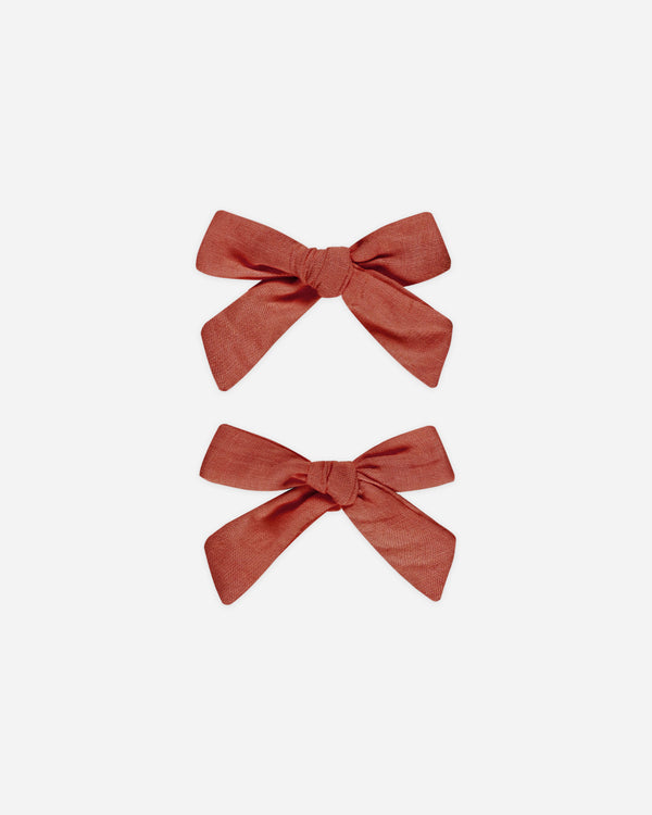 rylee cru Teen Bows Set Of 2 Ruby