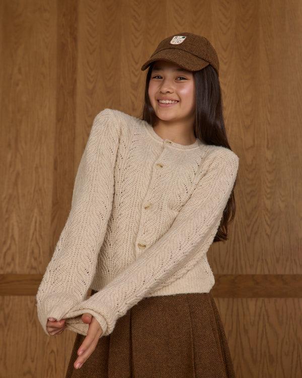 Rylee Cru Teen Cheyenne Cardigan Heathered Oatmeal