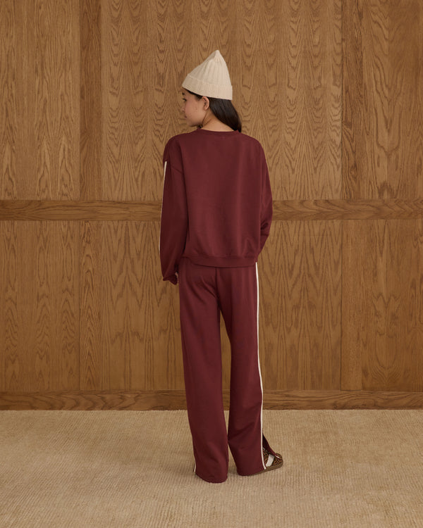 Rylee Cru Teen Oversized Sweatshirt Burgundy