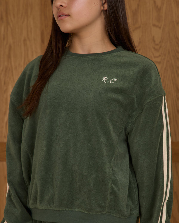 Rylee Cru Teen Oversized Sweatshirt Green