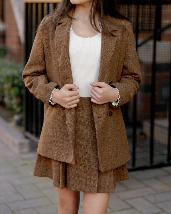 Rylee Cru Teen Pleated Skirt Rustic Plaid