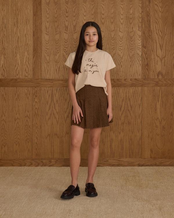 rylee cru Teen Pleated Skirt Rustic Plaid