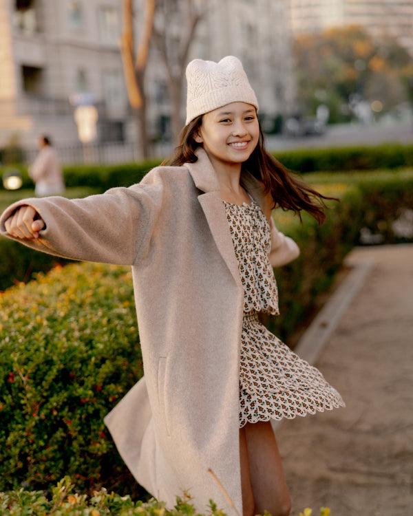 Rylee Cru Teen Presley Longline Coat Camel