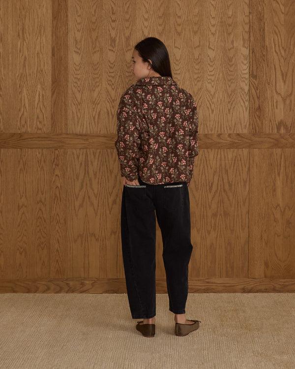 Rylee Cru Teen Quilted Collar Jacket Winter Floral