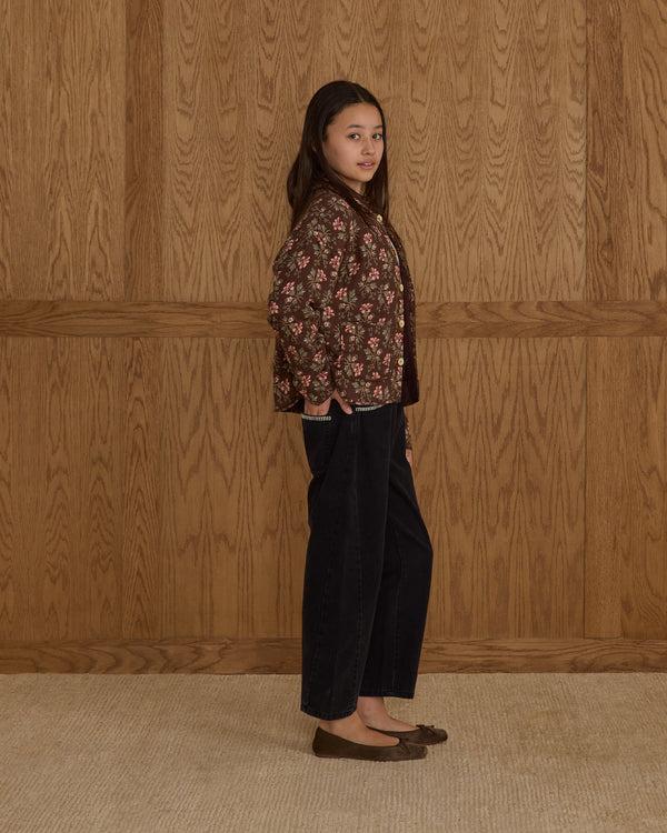 Rylee Cru Teen Quilted Collar Jacket Winter Floral