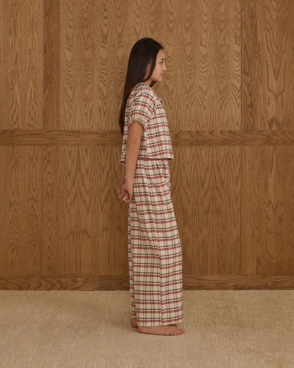 Rylee Cru Teen Ruffle Pajamas Holiday Flannel