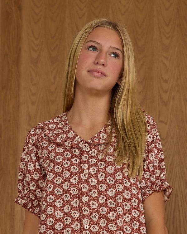 Rylee Cru Teen Ruffle Pajamas Ruby Fleur