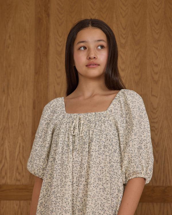 Rylee Cru Teen Sabrina Mini Dress Blue Vines