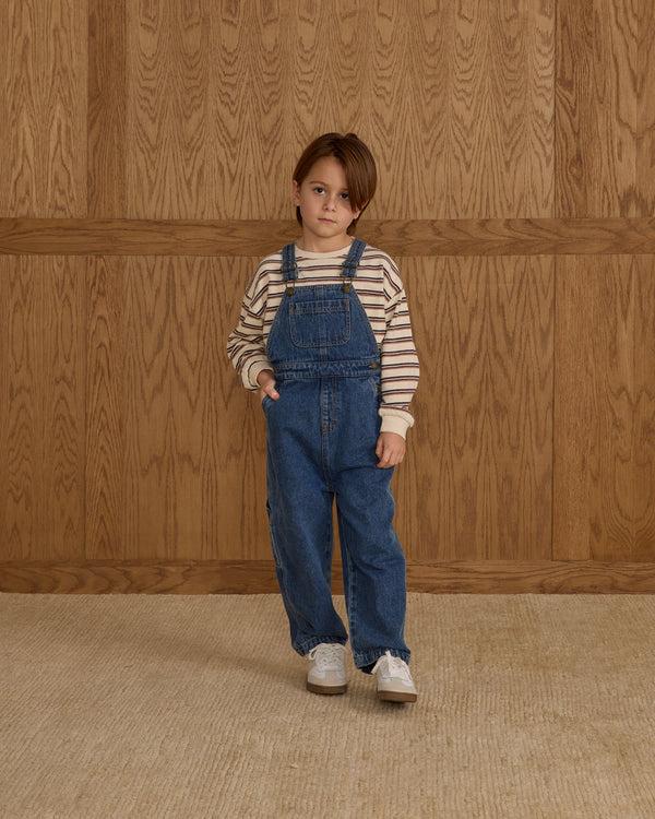 Rylee Cru Utility Overall Indigo Denim