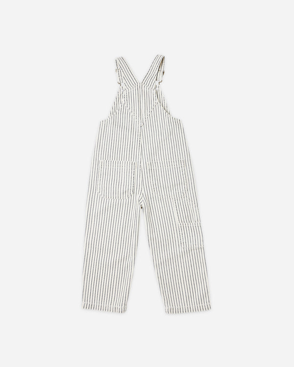 Rylee Cru Utility Overall Navy Pinstripe
