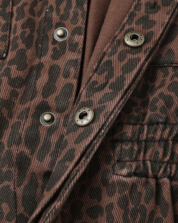 Rylee Cru Utility Romper Leopard