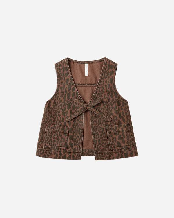 rylee cru Utility Vest Leopard