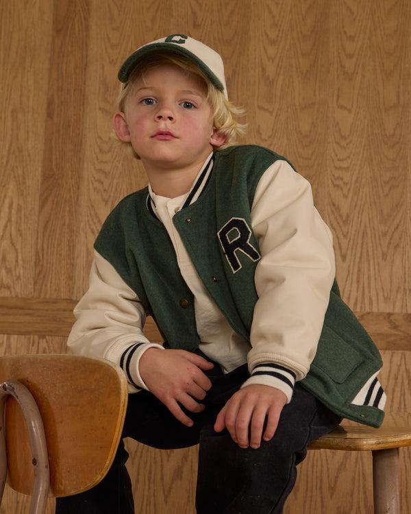 Rylee Cru Varsity Jacket Green