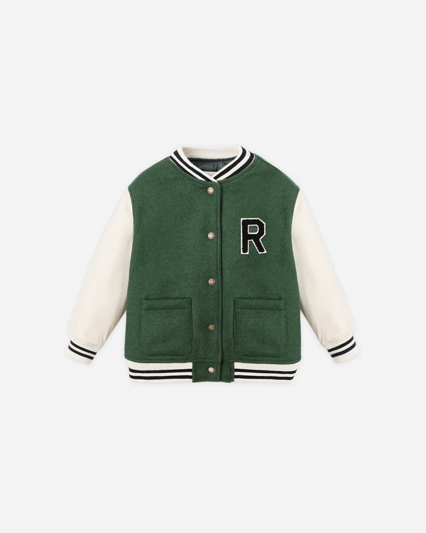 rylee cru Varsity Jacket Green