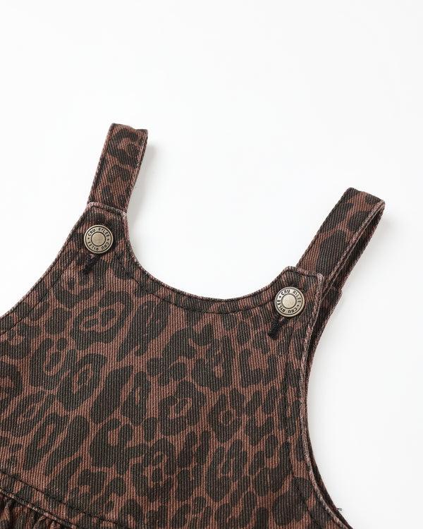 Rylee Cru Wide Leg Overall Leopard
