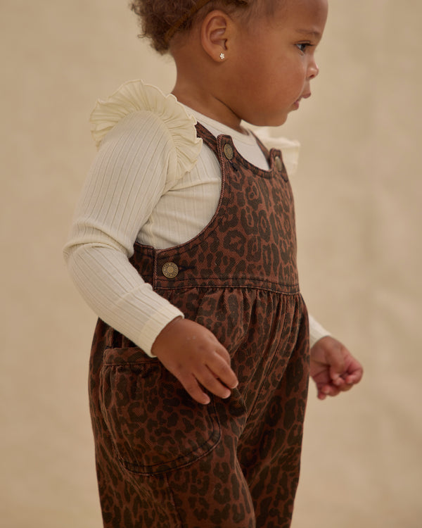 Rylee Cru Wide Leg Overall Leopard