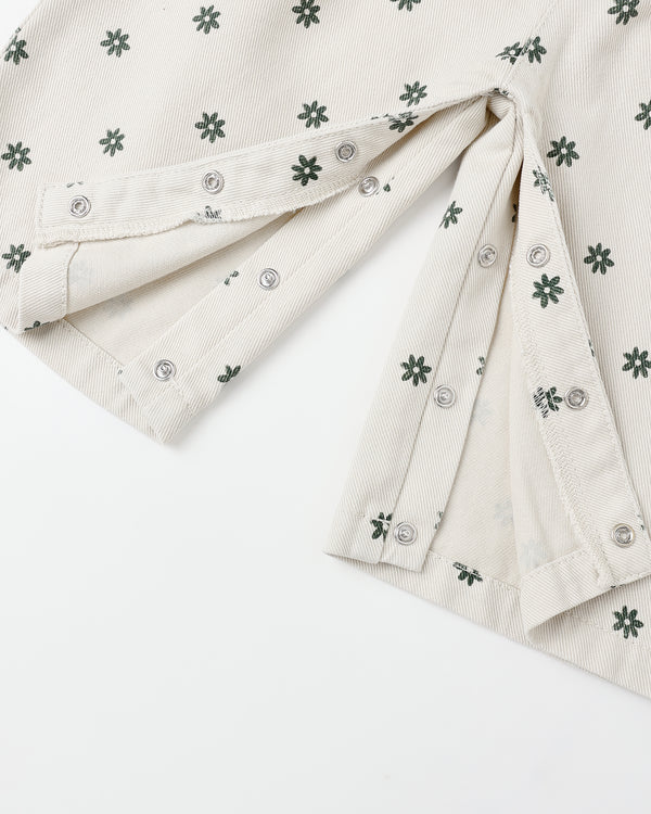 Rylee Cru Wide Leg Overall Mini Daisy