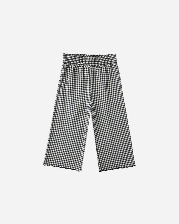 rylee cru Wide Leg Pant Black Gingham