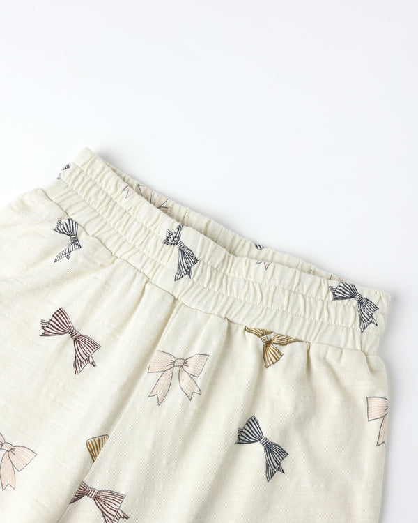 Rylee Cru Wide Leg Pant Bows